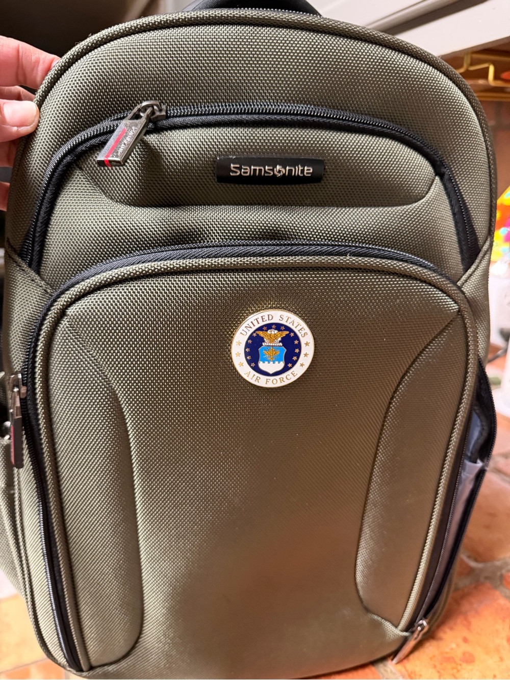 Samsonite Olive Green Travel Business Laptop Backpack